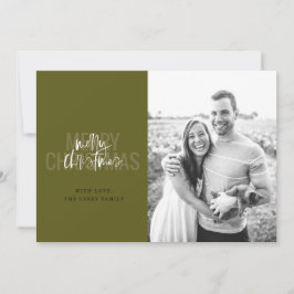 Modernes Doppel frohe Weihnachten in Evergreen Inv