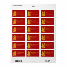 Modernes Doppel-Happy Wedding Gold Glitzer