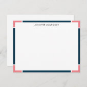 Modernes Doppelgrenzpersonal Mitteilungskarte (Vorne/Hinten)