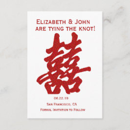 Modernes doppeltes Glück Save the Date