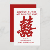 Modernes doppeltes Glück Save the Date (Vorne/Hinten)