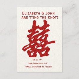 Modernes doppeltes Glück Save the Date