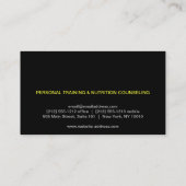 MODERNES DOT-DESIGN IN GRAU/SCHWARZ-Visitenkarte Visitenkarte (Rückseite)