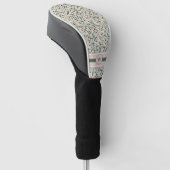 Modernes Dot-Muster Mit Monogramm Golf Headcover (angewinkelt)