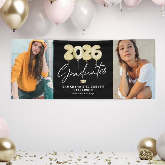Modernes Double Abschluss 2025 Foto Banner
