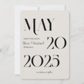 Modernes dramatisches Foto Save the Date Einladung (Vorderseite)