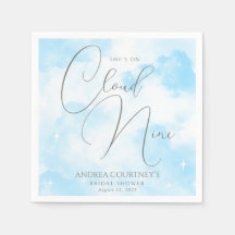 Modernes Dreamy Pastel Blue Cloud Nine Brautparty