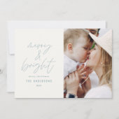 Modernes Drehbuch 1 Foto fröhlich & hell Weihnacht (Vorderseite)