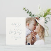 Modernes Drehbuch 1 Foto fröhlich & hell Weihnacht (Stehend Vorderseite)