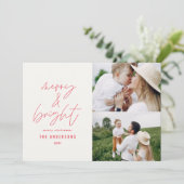 Modernes Drehbuch 1 Foto Weihnachten minimal (Stehend Vorderseite)