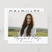 Modernes Drehbuch 2023 3 Foto Grad Foto Card Budge (Vorne/Hinten)