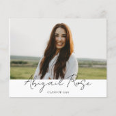 Modernes Drehbuch 2023 3 Foto Grad Foto Card Budge (Vorderseite)