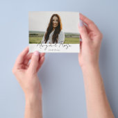 Modernes Drehbuch 2023 3 Foto Grad Foto Card Budge Flyer (Gruppe)