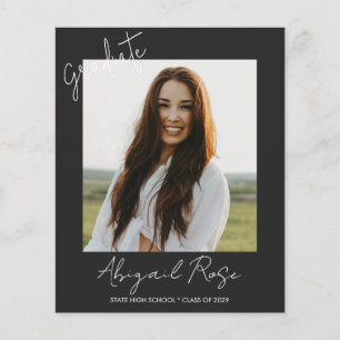 Modernes Drehbuch 2023 Foto Grad Party Ankündigung