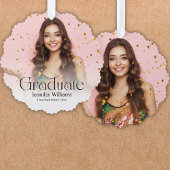 Modernes Drehbuch 2 Fotos Abschluss Ornament Karte