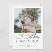 Modernes Drehbuch 2 Fotos Frohe Weihnachten (Vorderseite)