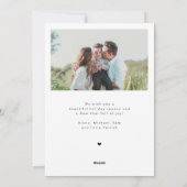 Modernes Drehbuch 2 Fotos Frohe Weihnachten (Rückseite)