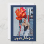 Modernes Drehbuch 30. Geburtstag Party Einladungen (Rückseite)