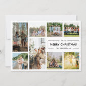 Modernes Drehbuch 8 Foto Collage Frohe Weihnachten (Vorderseite)