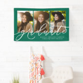 Modernes Drehbuch-Abitur 3 Foto grüner Abschluss Banner (Insitu)
