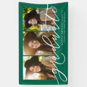 Modernes Drehbuch-Abitur 3 Foto grüner Abschluss Banner (Vertikal)