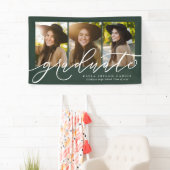 Modernes Drehbuch-Abitur 3 Foto grüner Abschluss Banner (Insitu)