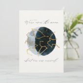 Modernes Drehbuch Aquarellmond Sternenhimmel (Stehend Vorderseite)