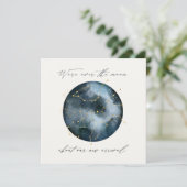 Modernes Drehbuch Aquarellmond Sternenhimmel (Stehend Vorderseite)