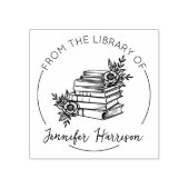 Modernes Drehbuch aus der Bibliothek des botanisch Gummistempel (Prägung)