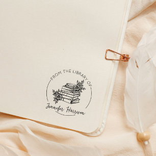 Modernes Drehbuch aus der Bibliothek des botanisch Gummistempel