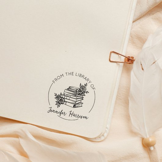 Modernes Drehbuch aus der Bibliothek des botanisch Gummistempel