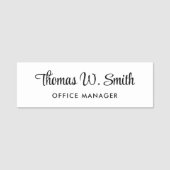 Modernes Drehbuch Beruflich Namensschild (Vorderseite)