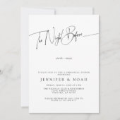 Modernes Drehbuch Die Nacht vor der Probe Einladung (Vorderseite)