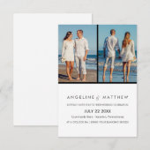 Modernes Drehbuch - Einladung zum Hochzeitsfeiern  (Vorne/Hinten)