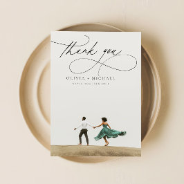 Modernes Drehbuch Einzigartiges Minimalistisches F Dankeskarte