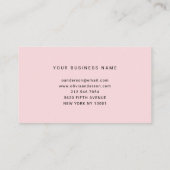 Modernes Drehbuch| Elegant und einfach, rosa Treuekarte (Rückseite)