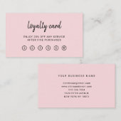 Modernes Drehbuch| Elegant und einfach, rosa Treuekarte (Vorne/Hinten)