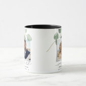 Modernes Drehbuch elegantes Vintages Foto eucalypt Tasse (Zentrum)