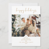 Modernes Drehbuch Elegantes White Gold Weihnachten (Vorderseite)