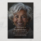 Modernes Drehbuch & Foto für die Gedächtnisbeerdig Programm (Vorderseite)