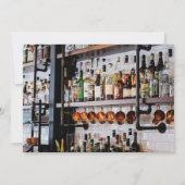 Modernes Drehbuch, Foto Stock die Dusche Bar Coupl Einladung (Rückseite)