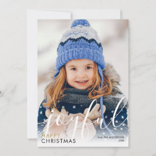 Modernes Drehbuch Freude Weihnachten Foto Chic