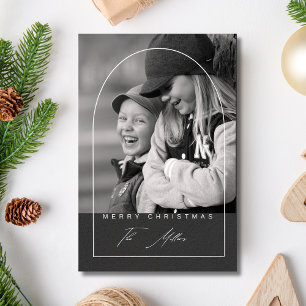 Modernes Drehbuch Frohe Weihnachtsfeiertage Foto H Feiertagspostkarte