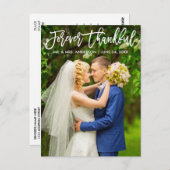 Modernes Drehbuch für immer Ein dankbares Hochzeit Postkarte (Vorne/Hinten)