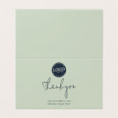 Modernes Drehbuch für Logos dank geklappter Karte (Außenseite Aufgefaltet)