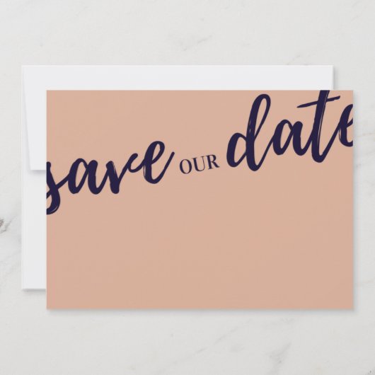 Modernes Drehbuch für Marine und Rosa Save the Dat Save The Date (Rückseite)