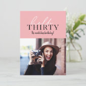 Modernes Drehbuch & geometrisches 30. Foto (Stehend Vorderseite)