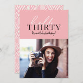 Modernes Drehbuch & geometrisches 30. Foto (Vorne/Hinten)