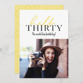 Modernes Drehbuch & geometrisches 30. Foto (Vorne/Hinten)