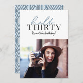 Modernes Drehbuch & geometrisches 30. Foto (Vorne/Hinten)